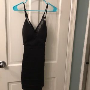 Black dress with open/lace back
